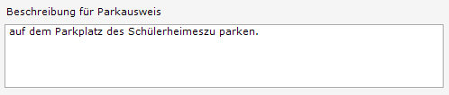 1. Beschreibung Parkausweis