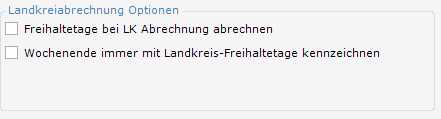 2. Spezifische Landkreisabrechnungsoptionen